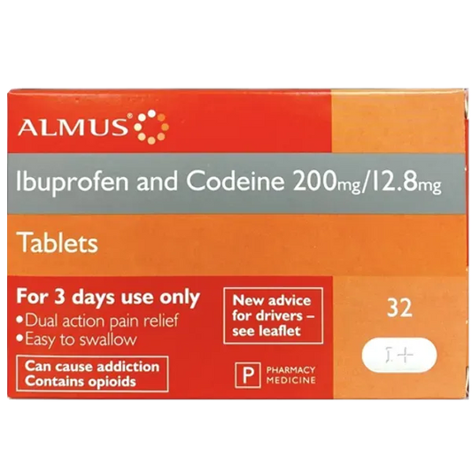 Almus Ibuprofen and Codeine 200mg/12.8mg