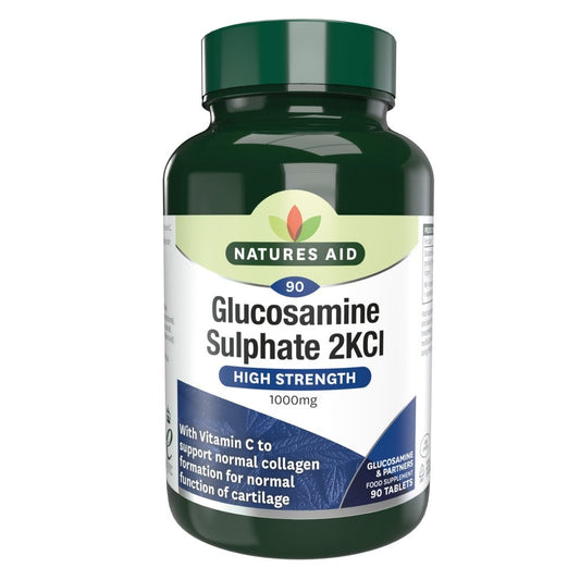 Natures Aid Glucosamine Sulphate 2KCL High Strength 1000mg 90 Tablets