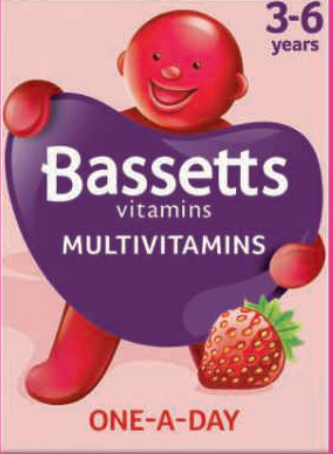 Bassetts VItamins Multivitamins Strawberry 3-6yrs