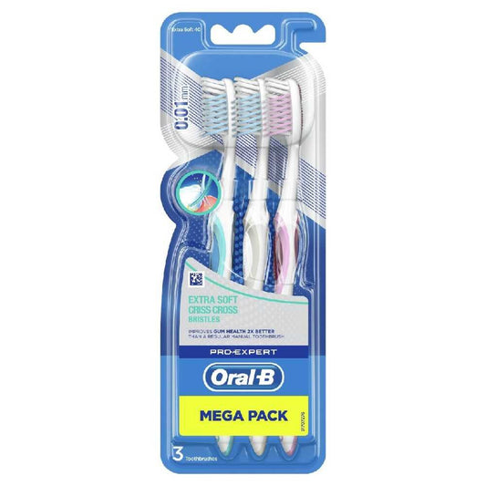 Oral-B Toothbrush All Round Extra Soft 3 Pack