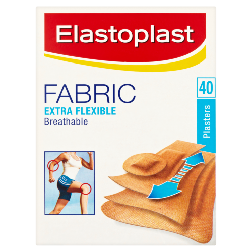 Elastoplast Extra Flexible Fabric Plasters - 40 Strips