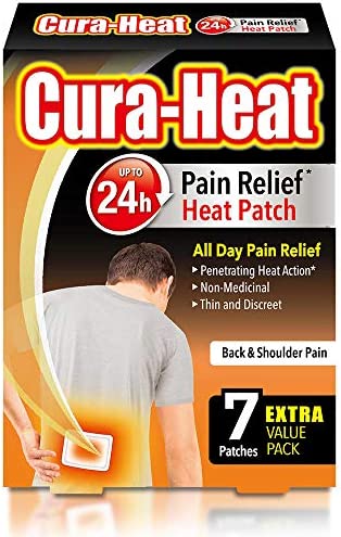 Cura-Heat Back And Shoulder Pain 7 Patches 16hr Pain Relief