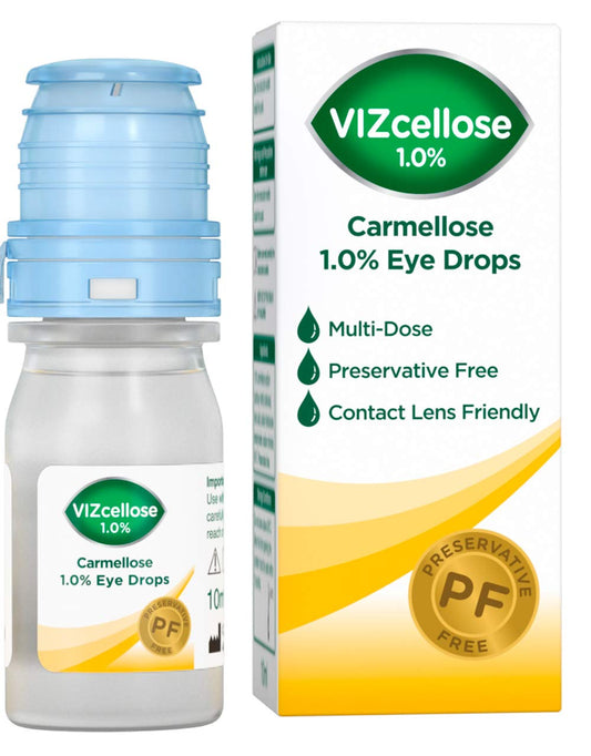 VIZcellose Carmellose 1.0% eye drops PF 10ml