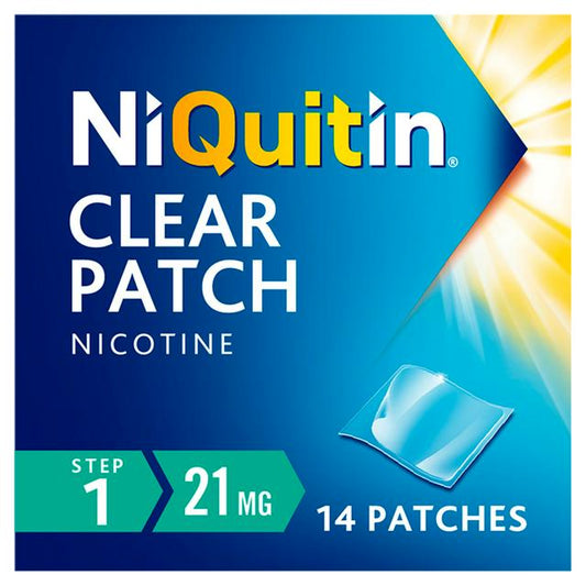 NiQuitin Step 1 14 Clear Patches 21mg 1 Week