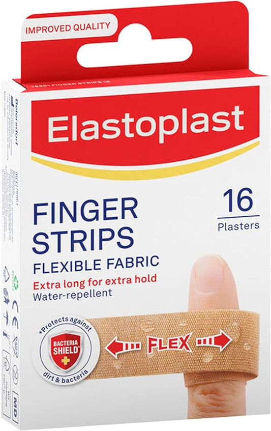 Elastoplast Finger Strips Extra Flexible Fabric 16 Strips