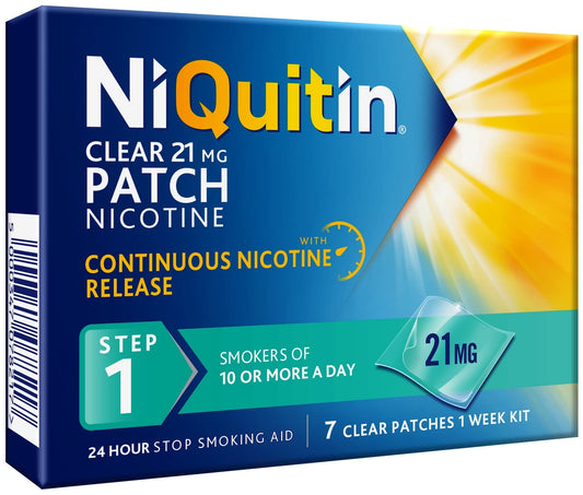 NiQuitin Patches Step 1 21mg 7 Patches 1 Week