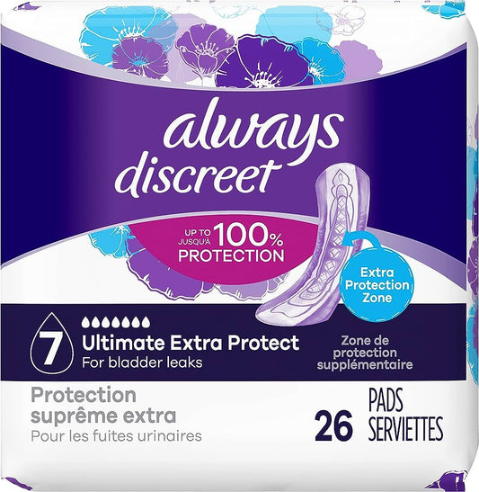 Always Discreet Incontinence Pads 26 Pads