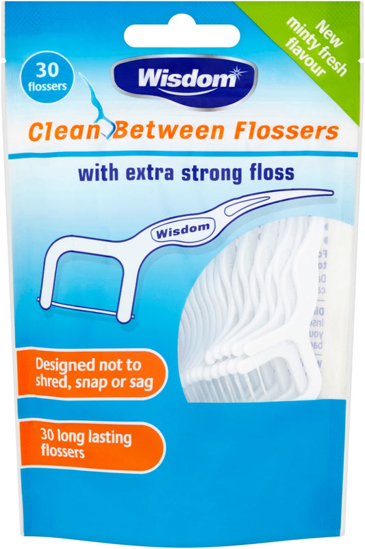 Wisdom Clean Between Mint Flossers (30s)