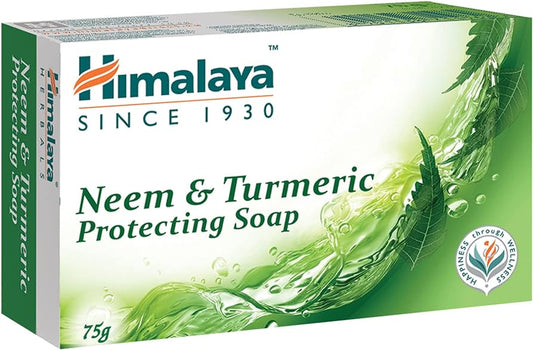 Himalaya Herbal Healthcare Neem and Turmeric Protecting Soap 75g (Pack of 6)