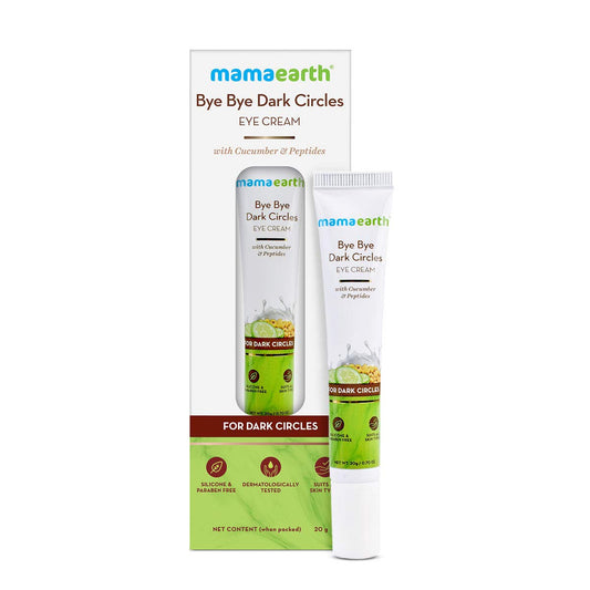 Mamaearth Bye Bye Dark Circles Eye Cream With Cucumber and Peptides 20ML