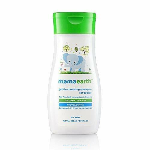 Mamaearth Gentle Cleansing Shampoo, 200ml (0-5 Years)