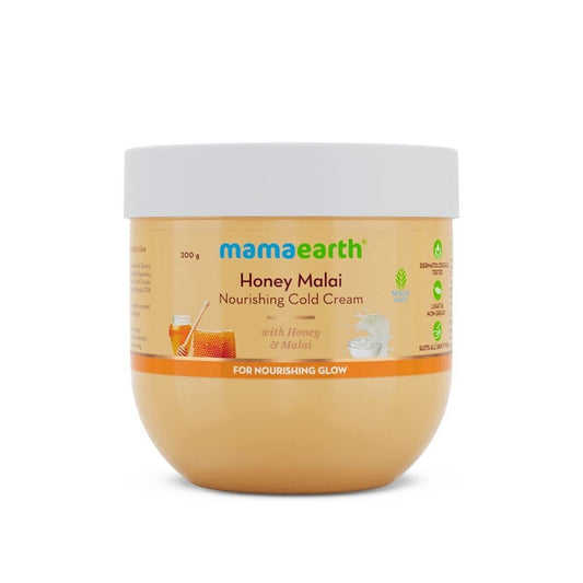 Mamaearth Honey Malai Cold Cream with Honey & Malai For Nourishing Glow - 200 g