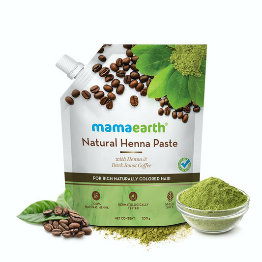 Mamaearth Natural Henna Paste with henna & Dark Roasted Coffee - 200 g