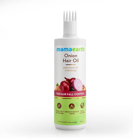 Mamaearth Onion Oil For Hair Growth and Hair Fall Control with Redensyl 150 ML.