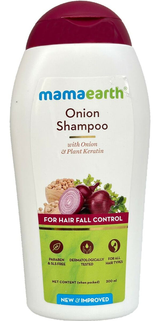 Mamaearth Onion Shampoo for Hair Growth and HairFall Control 200ml