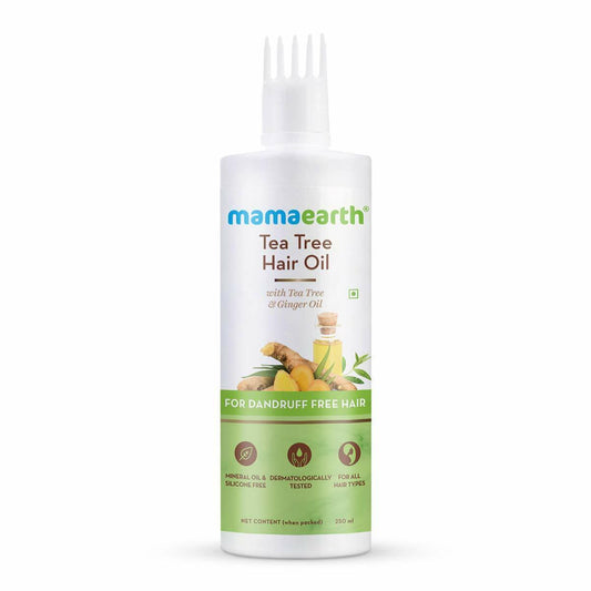 Mamaearth Tea Tree Hair Oil with teatree&Ginger Oil for Dandruff Free Hair 250ml