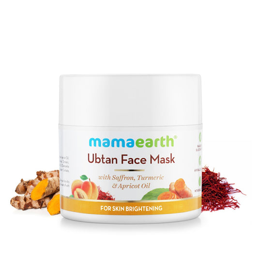 Mamaearth Ubtan Face Mask for Skin Brightening and Tan Removal - 100g
