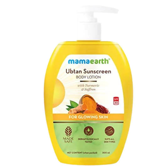 Mamaearth Ubtan Sunscreen Body Lotion SPF 30 -300 ml