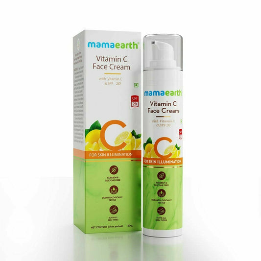 Mamaearth Vitamin C Face Cream with Vitamin C & SPF 20 for Skin Illumination 50g