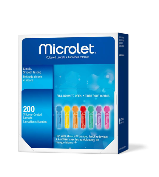 Microlet Coloured Lancets 200