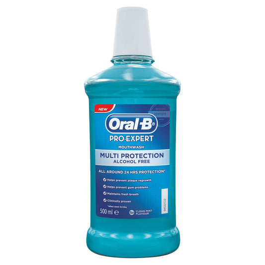 Oral-B Pro-Expert Mouthwash No Alcohol Clean Mint 500ml