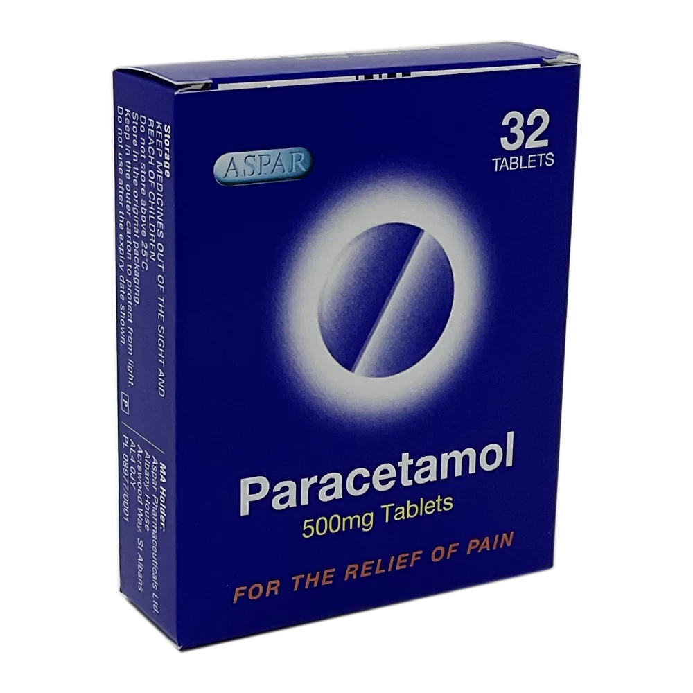 Paracetamol Tablets 500mg - 32 Tablets