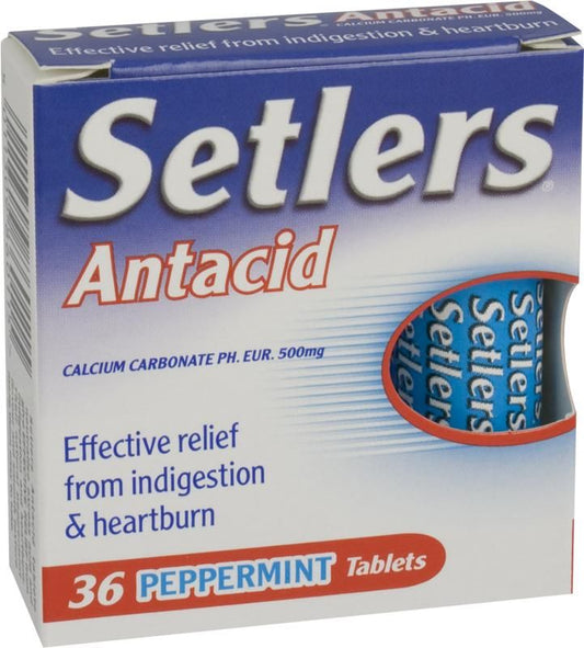 Setlers Antacid Tablets 3-roll 36