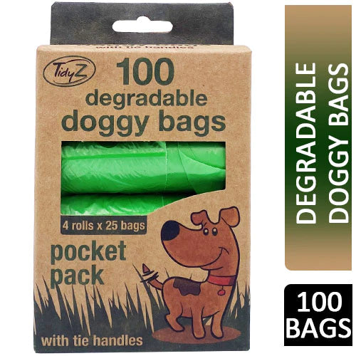 100 Degradable Doggy Bags 4 Rolls