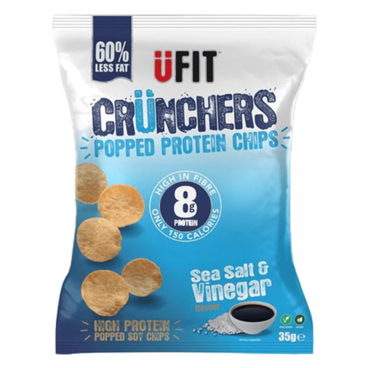 Ufit Crunchers Protein Crisps Sea Salt & Vinegar