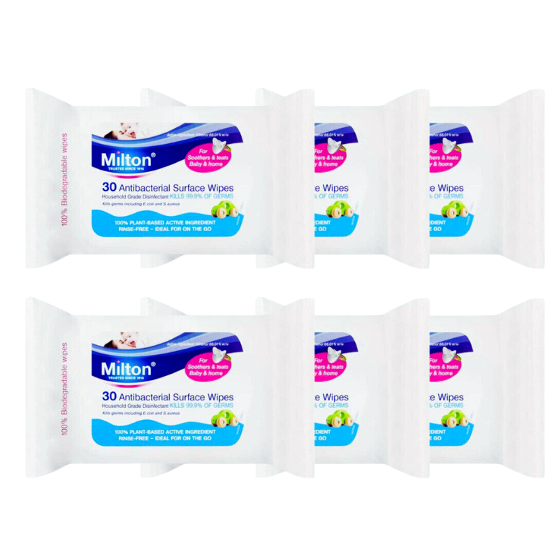 Milton Antibacterial Surface Wipes - 30 Wipes