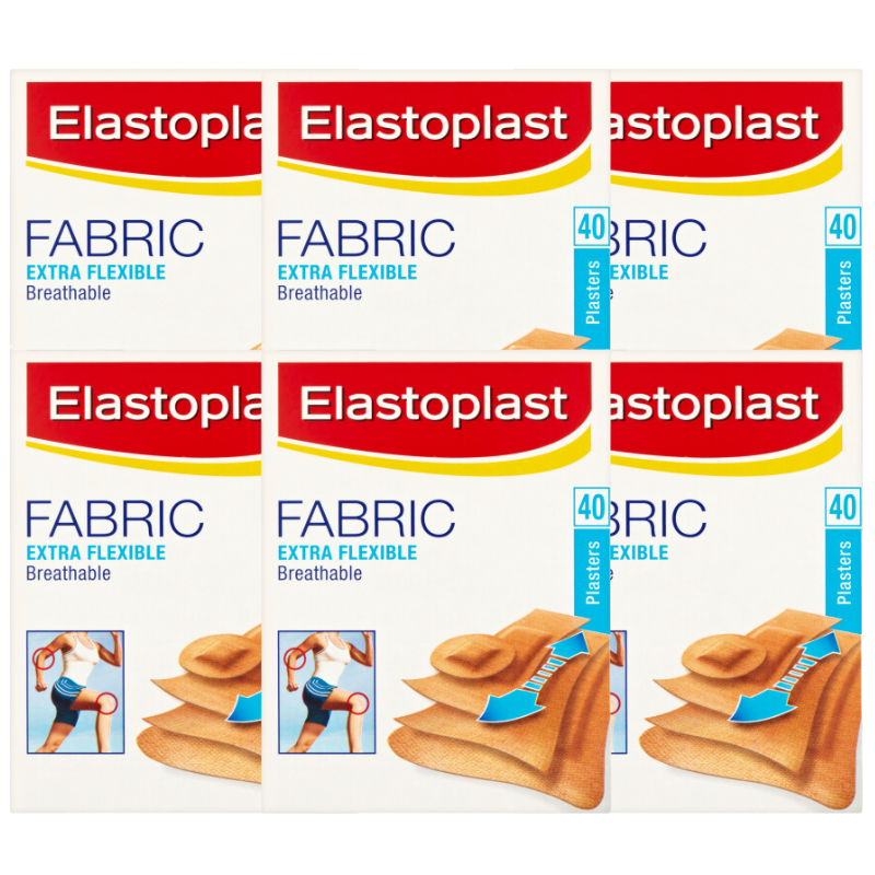 Elastoplast Extra Flexible Fabric Plasters - 40 Strips