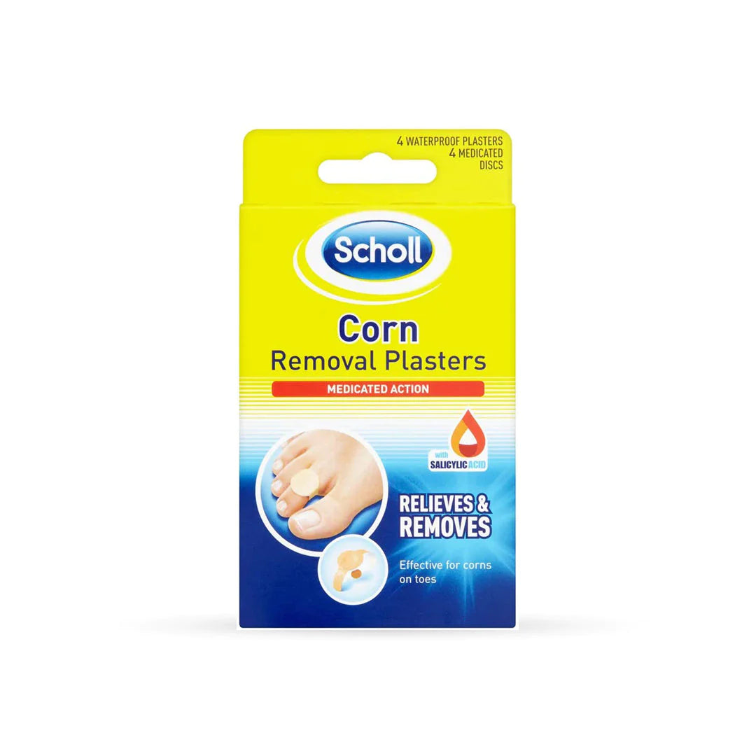 Scholl Corn Removal Plasters Effective Pain Relief Treatment Pads