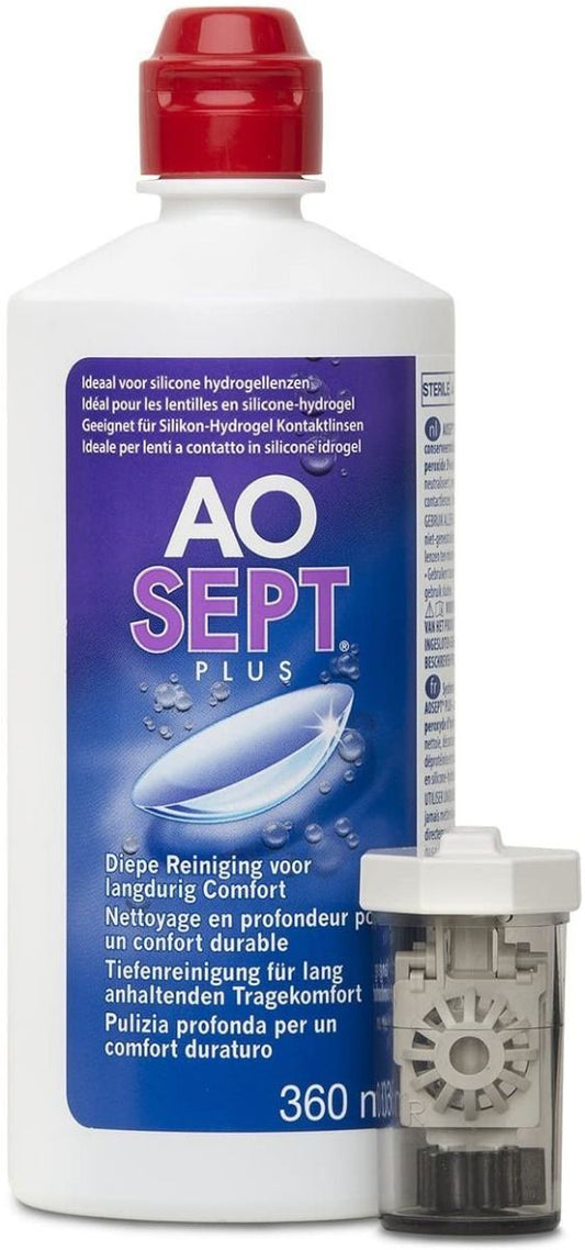 AOSEPT Plus HydraGlyde Contact Lens Solution 360ml