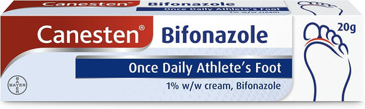 Canesten Bifonazole Once Daily Athlete's Foot Cream 1% 20g