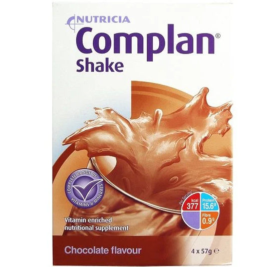 Complan Shake Chocolate Flavour Sachets 4 x 57g