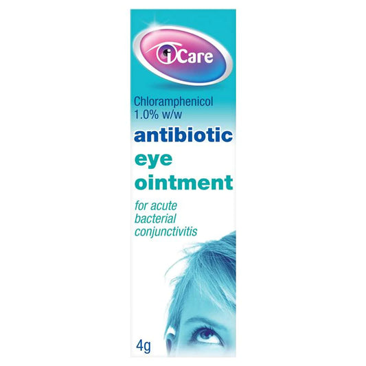 Chloramphenicol 1.0% antibiotic eye ointment 4g (brand may vary)