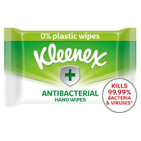 Kleenex Plastic Free Antibacterial Wipes 36
