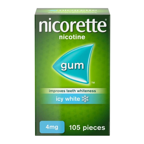 Nicorette Gum Icy White 4mg - 105 Pieces