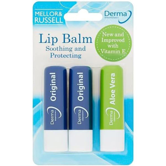 Derma Intensive Lip Balm - 3 Pack