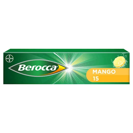 Berocca Mango Energy Vitamin Tablets - 15 Tablets
