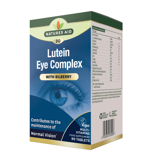 Natures Aid Lutein Eye Complex With Blueberry 30 Tablets