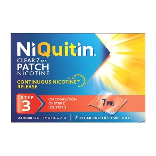 NiQuitin (Step 3) 7 Clear Patches 1 week 7mg
