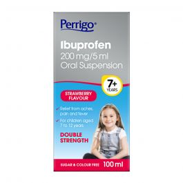 Perrigo Ibuprofen 7+ 200mg/5ml oral suspension 100ml