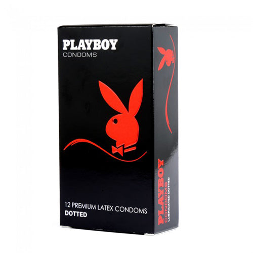 Playboy Dotted Lubricant Condoms 12 Pack