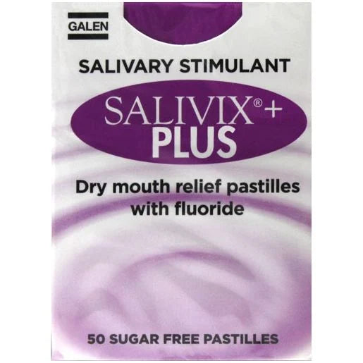 Salivix + Plus Dry Mouth Relief Pastilles 50 Pack
