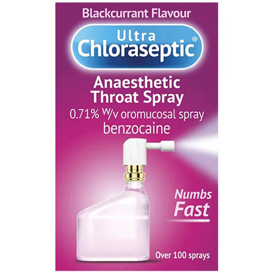 Ultra Chloraseptic Anaesthetic Throat Spray Blackcurrent 15ml