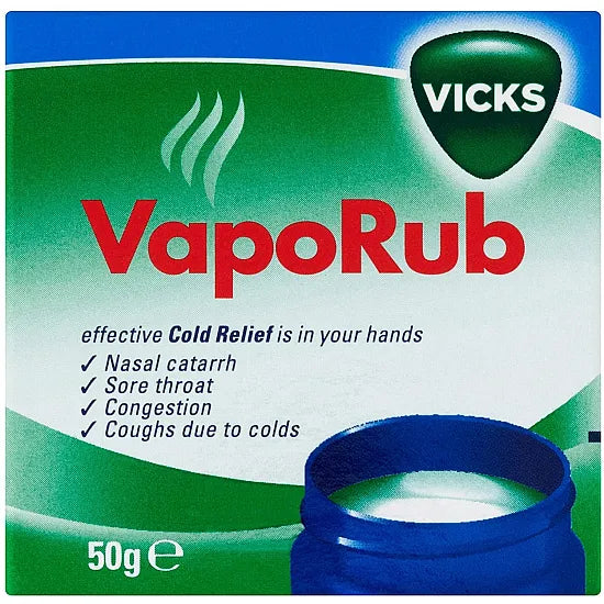 Vicks VapoRub 50g Fast Cold & Cough Relief Topical Ointment