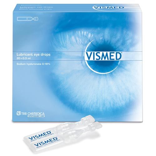 Vismed Lubricant Eye Drops 0.3ml Pack of 20