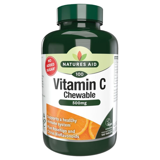 Natures Aid Vitamin C Chewable 500mg 50 Tablets