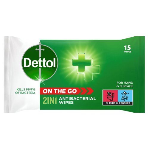 Dettol 2-In-1 Antibacterial Wipes